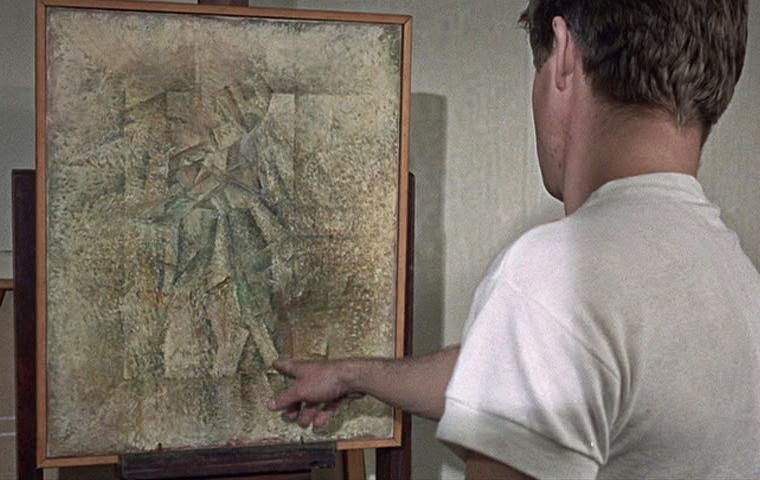 John Castle pointing at a painting - Blow Up