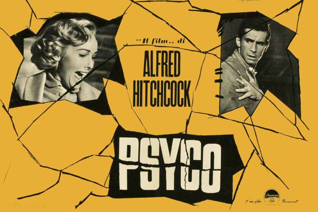 Psycho-poster 1960 Alfred Hichcock